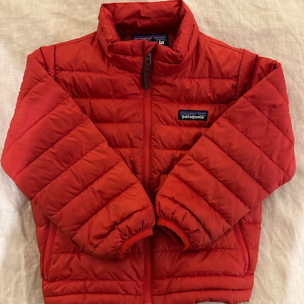 Patagonia Kids Bright Red Puffer Coat